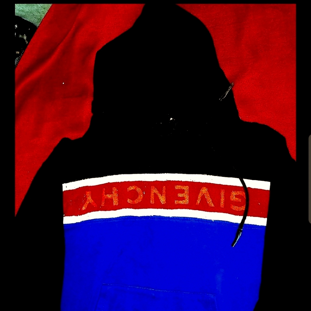 Givenchy upsidedown logo pullover hoodie
